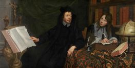 Portrait of a Theologue and his Secretary, 1668 by Jacob van Oost | Painting Reproduction