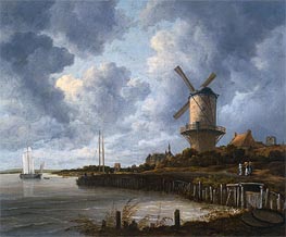The Mill at Wijk-bij-Duurstede, c.1670 by Ruisdael | Painting Reproduction