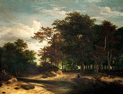Der große Wald, c.1655/60 | Ruisdael | Gemälde Reproduktion
