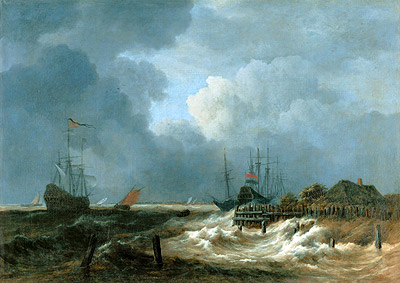 The Storm, n.d. by Ruisdael | Painting Reproduction