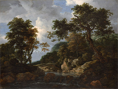 The Forest Stream, c.1660 by Ruisdael | Painting Reproduction
