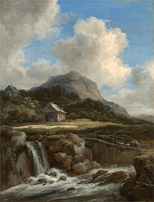 Mountain Torrent, c.1670/80 | Ruisdael | Painting Reproduction