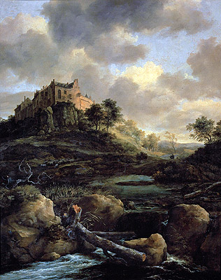 Bentheim Castle, 1653 by Ruisdael | Painting Reproduction