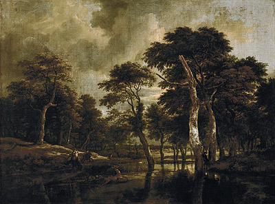 The Hunt, c.1665/70 by Ruisdael | Painting Reproduction