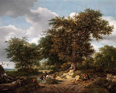 The Great Oak | Ruisdael | Painting Reproduction