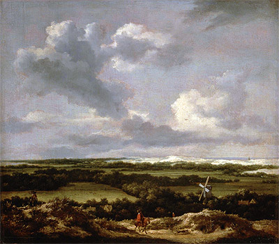 Dünenlandschaft mit Kaninchenjagd, c.1650/55 | Ruisdael