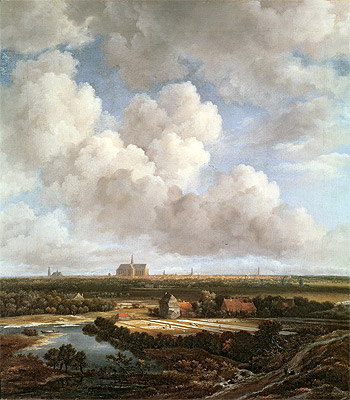 Bleichefeld auf dem Lande bei Haarlem | Ruisdael | Gemälde Reproduktion
