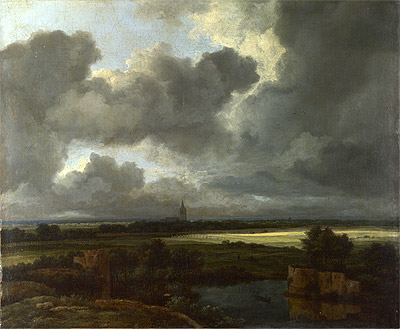 An Extensive Landscape with Ruins, c.1665/75 | Ruisdael | Gemälde Reproduktion
