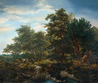 Forest Landscape, 1653 | Ruisdael | Gemälde Reproduktion