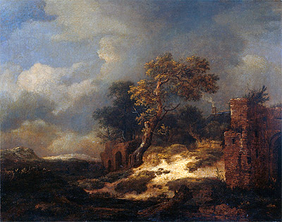 Landschaft mit Ruinen | Ruisdael | Gemälde Reproduktion