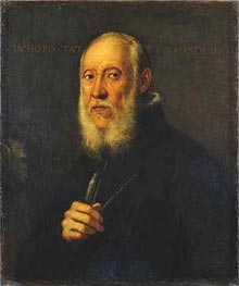 Portrait of Jacopo Sansovino | Tintoretto | Painting Reproduction