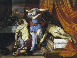 Judith and Holofernes, c.1577 by Tintoretto | Painting Reproduction
