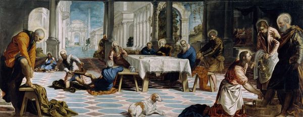Christ Washing the Feet of His Disciples, c.1548/49 | Tintoretto | Painting Reproduction