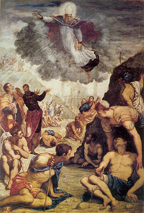 The Miracle of St. Augustine, c.1549 | Tintoretto | Painting Reproduction