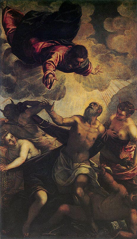 The Temptation of St. Anthony, c.1577 | Tintoretto | Painting Reproduction