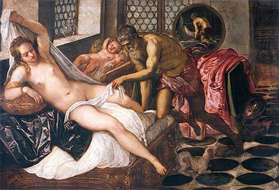 Mars and Venus Surprised by Vulcan, c.1555 | Tintoretto | Painting Reproduction
