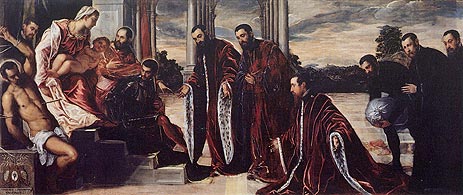 Madonna of the Treasurers, c.1567 | Tintoretto | Painting Reproduction