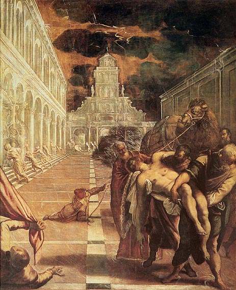 The Removal of the Body of St. Mark, c.1562/66 | Tintoretto | Painting Reproduction