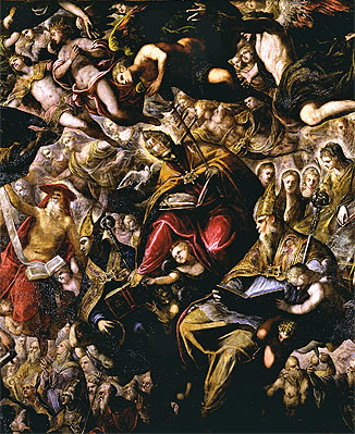 Paradise (detail), Undated | Tintoretto | Painting Reproduction