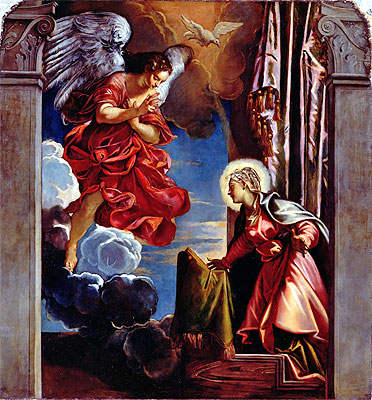 The Annunciation, Undated | Tintoretto | Painting Reproduction
