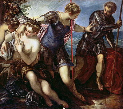 Minerva Repelling Mars, 1578 | Tintoretto | Painting Reproduction