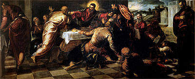 The Supper at Emmaus, n.d. | Tintoretto | Gemälde Reproduktion