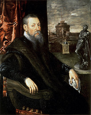 Portrait of an Art Collector, n.d. | Tintoretto | Painting Reproduction