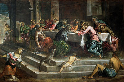 Last Supper, n.d. | Tintoretto | Gemälde Reproduktion