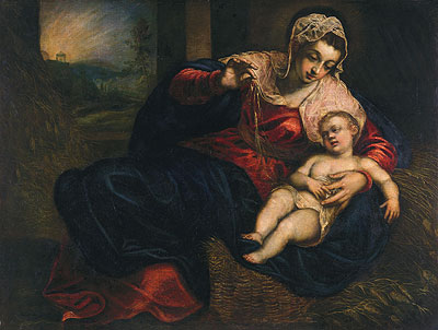 Madonna and Child, c.1570/72 | Tintoretto | Painting Reproduction