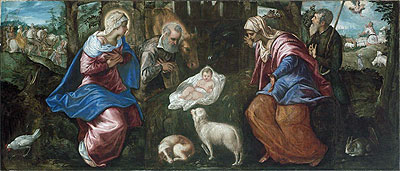The Nativity, a.1580 | Tintoretto | Painting Reproduction