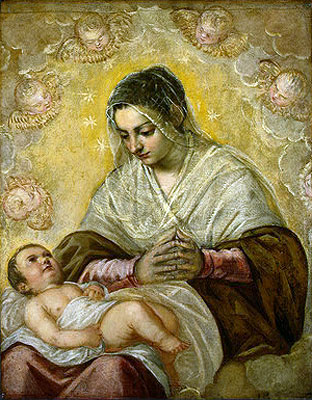 The Madonna of the Stars, undated | Tintoretto | Painting Reproduction