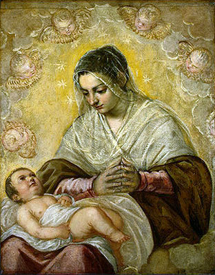 Die Madonna der Sterne | Tintoretto | Gemälde Reproduktion