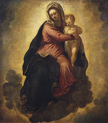 The Virgin and Child, c.1540/45 | Tintoretto | Gemälde Reproduktion