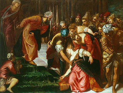 Esther before Ahasuerus, c.1546/47 | Tintoretto | Painting Reproduction