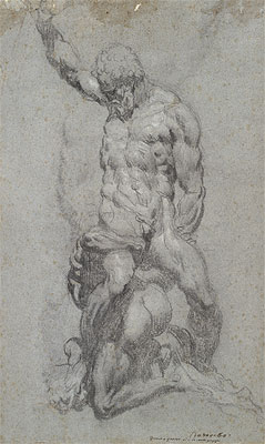 Samson and the Philistine, n.d. | Tintoretto | Gemälde Reproduktion
