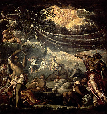 The Fall of Manna, 1577 | Tintoretto | Painting Reproduction
