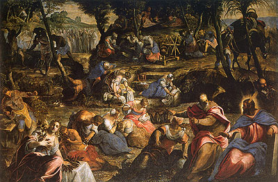 The Israelites in the Desert, c.1593 | Tintoretto | Gemälde Reproduktion