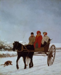 Der Schneemorgen | Jacques-Laurent Agasse | Gemälde Reproduktion