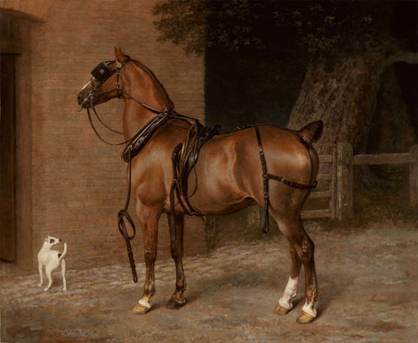 Ein Leberkastanienkutschenpferd, undated | Jacques-Laurent Agasse | Gemälde Reproduktion