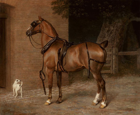 A Carriage Horse, n.d. by Jacques-Laurent Agasse | Painting Reproduction