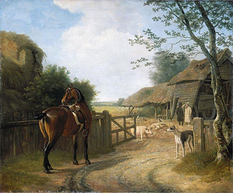 Daniel Beale at his Farm at Edmonton with his ..., n.d. by Jacques-Laurent Agasse | Painting Reproduction