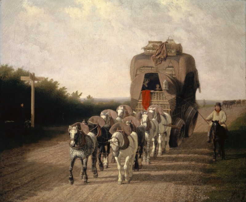 Die Paketpost von Ludlow, 1801 | Jacques-Laurent Agasse