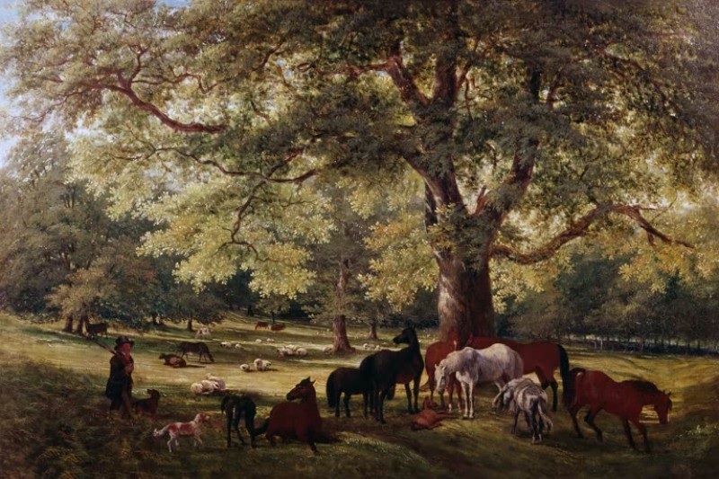 Park mit Pferden, c.1806/07 | Jacques-Laurent Agasse