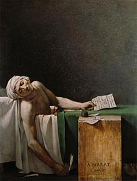 The Death of Marat, 1793 by Jacques-Louis David | Painting Reproduction