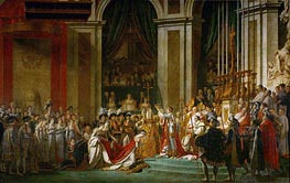 The Consecration of the Emperor Napoleon and the Coronation of the Empress Josephine by Pope Pius VII, 2nd December 1804, c.1806/07 by Jacques-Louis David | Painting Reproduction