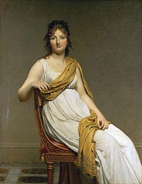 Henriette Verniac, nee Henriette Delacroix, soeur d'Eugene Delacroix | Jacques-Louis David | Gemälde Reproduktion