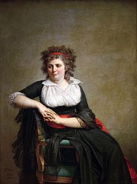 Robertine Tourteau, Marquise d'Orvilliers | Jacques-Louis David | Painting Reproduction