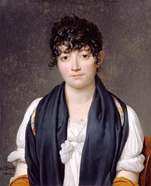 Portrait of Suzanne Le Peletier de Saint-Fargeau | Jacques-Louis David | Painting Reproduction