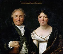 Mr. and Mrs. Antoine Mongez, 1812 by Jacques-Louis David | Painting Reproduction