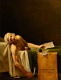 Der Tod von Marat, 1793 von Jacques-Louis David | Gemälde-Reproduktion